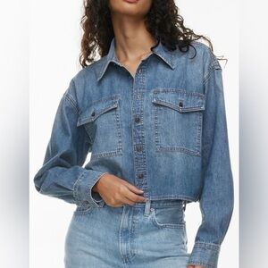 Denim Forum The ‘90s Utility Shirt NWOT M
